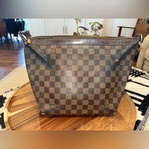 AUTHENTIC Louis Vuitton 2005 Damier Ebene Illovo MM